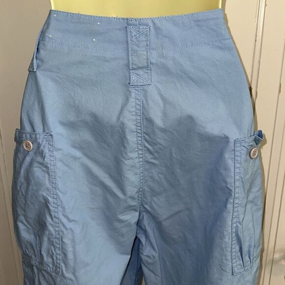 Vintage 70s/80s Jackson Square Light Blue High-Waisted Cotton Pants - Picture 7 of 10